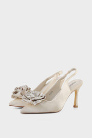 Party Wear Sling Back I47315-Ivory
