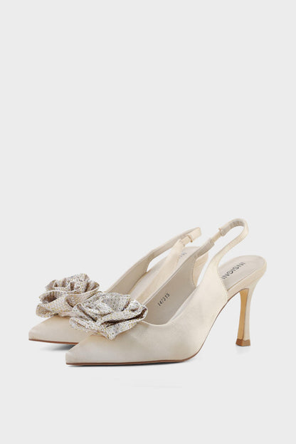 Party Wear Sling Back I47315-Ivory