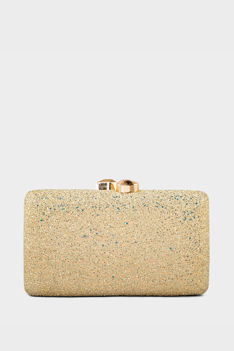 Party Wear Clutch BK4078-Golden