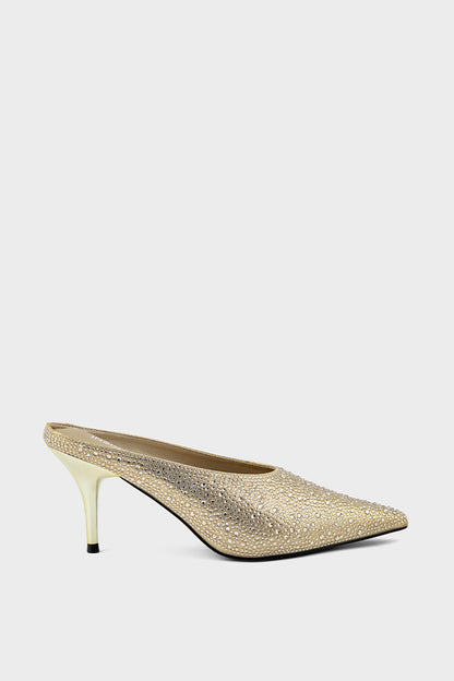 Party Wear Mule IP8514-Gold