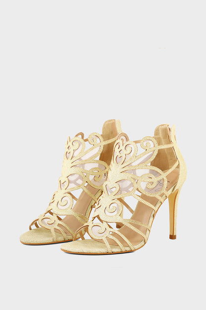 Party Wear Sandal I23639-Golden
