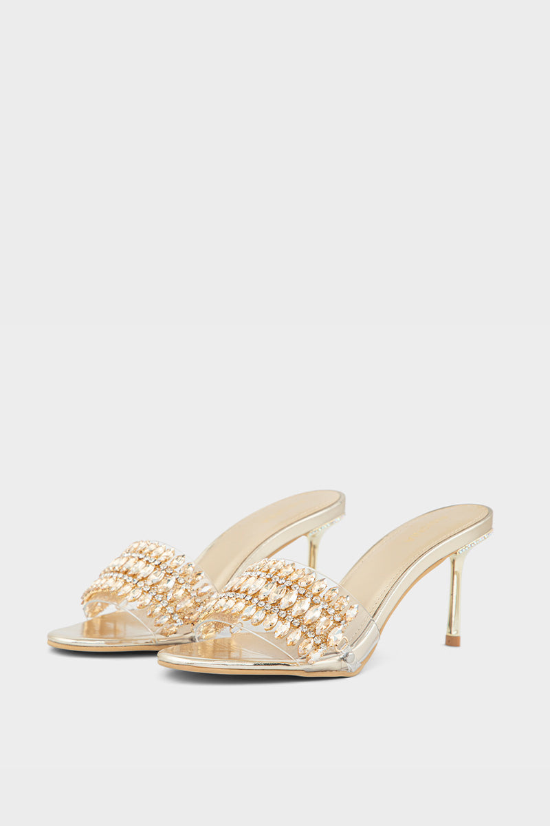 Party Wear Slip On IP0074-Gold