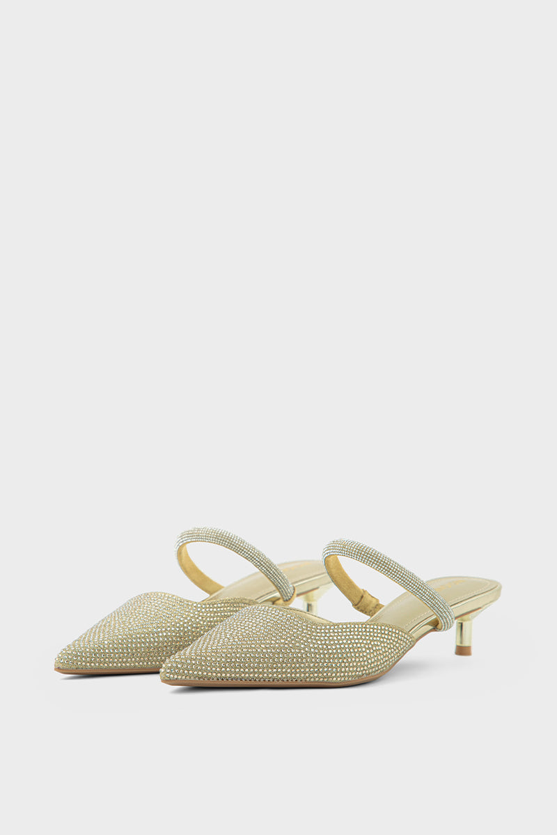 Party Wear Mule IP8510-Gold