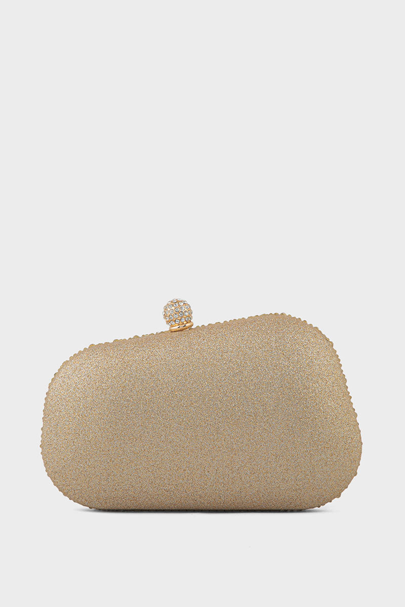 Party Wear Clutch BK4107-Golden
