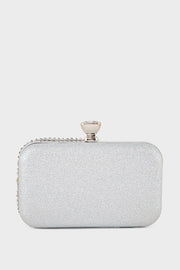 Party Wear Clutch BK4088-Silver