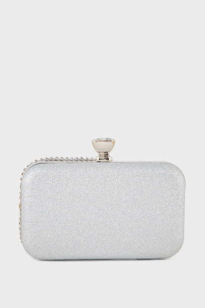 Party Wear Clutch BK4088-Silver