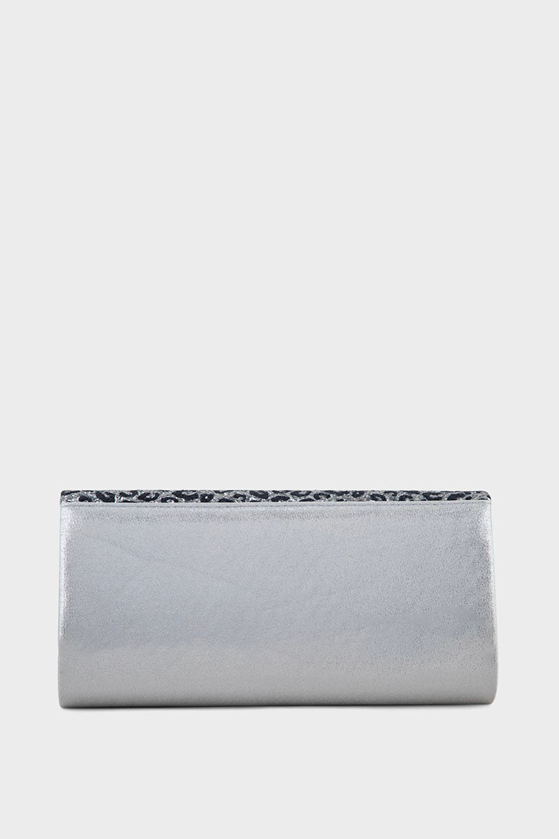 Party Wear Clutch BK4123-Silver