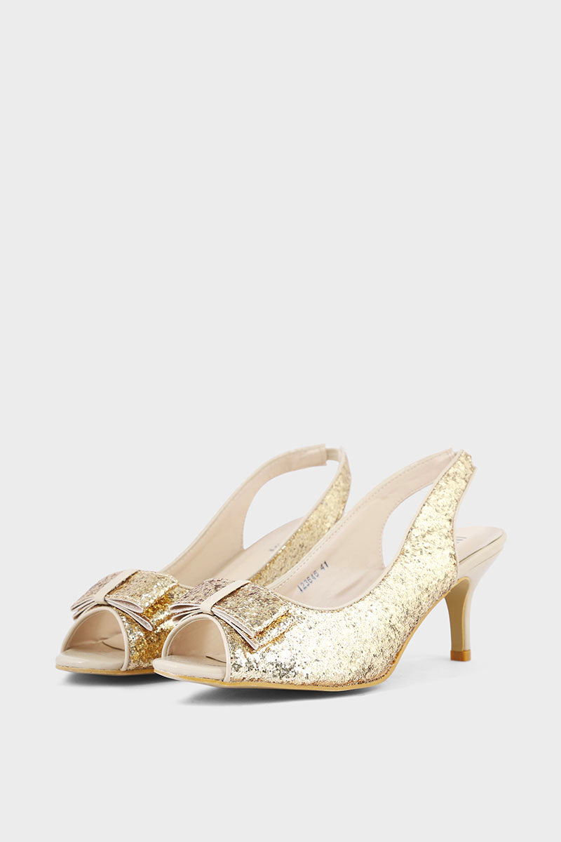 Party Wear Sandal I23646-Golden