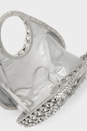 Party Wear Clutch BK4160-Silver