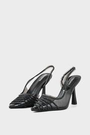 Party Wear Sling Back I47280-BLACK