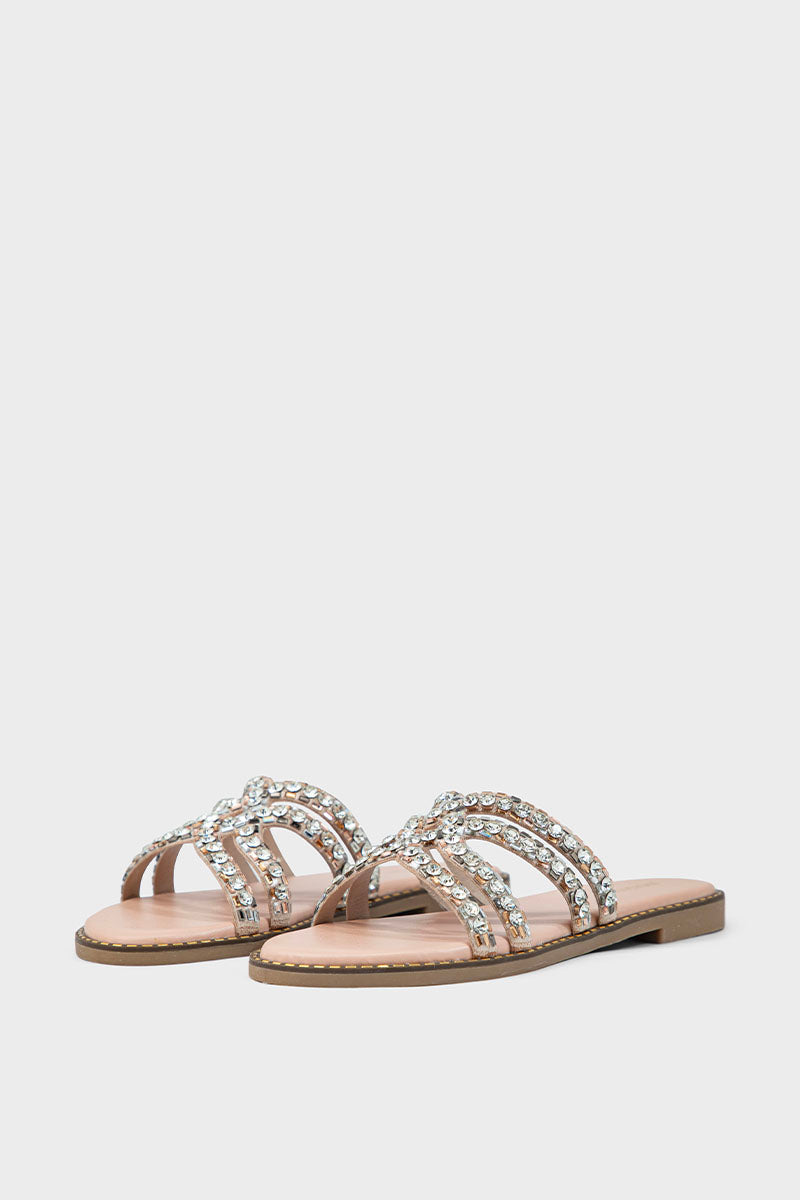 Party Wear Slip On IF0194-Peach