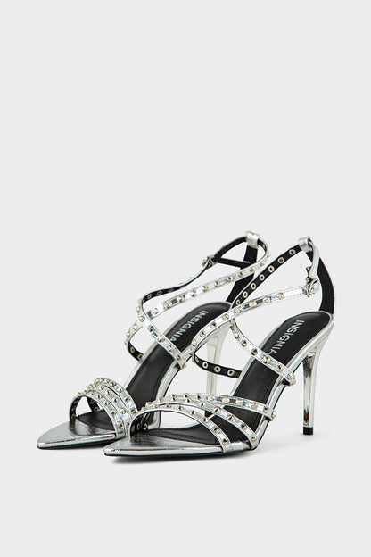 Party Wear Sandal IP2034-Silver