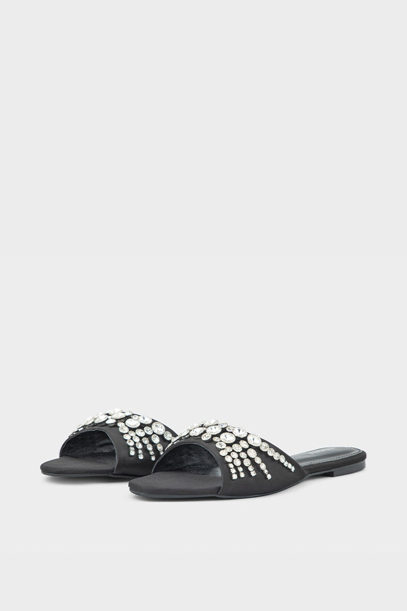 Party Wear Slip On IF0188-Black
