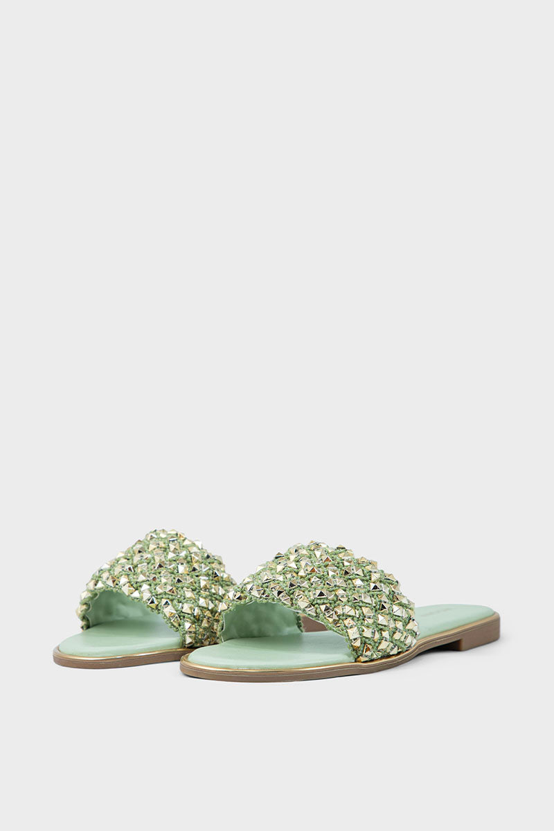 Party Wear Slip On IF0192-Mint