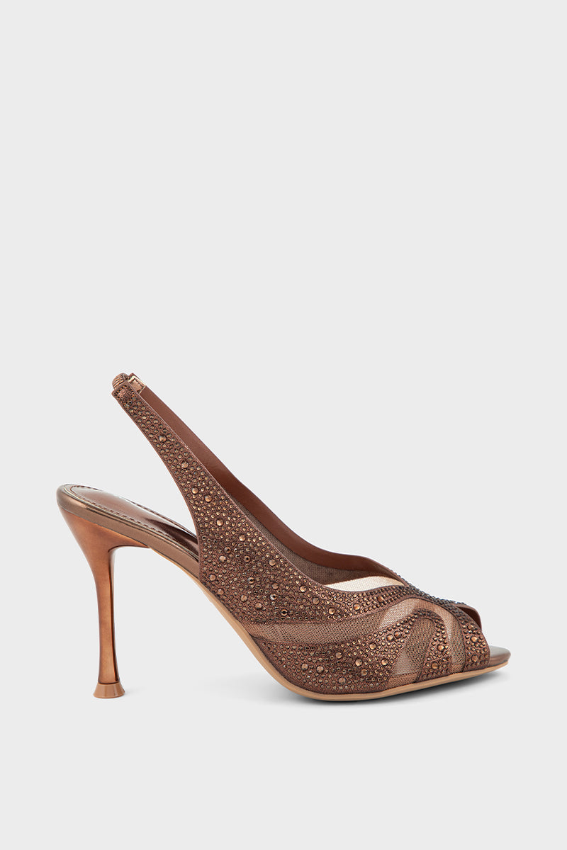 Party Wear Sling Back IP4049-Copper