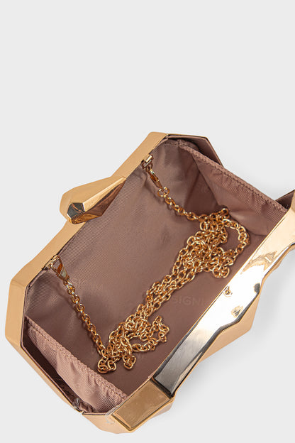 Party Wear Clutch BK4169-Gold
