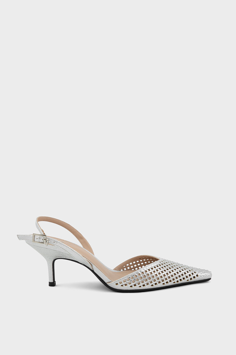 Party Wear Sling Back IP4046-Silver