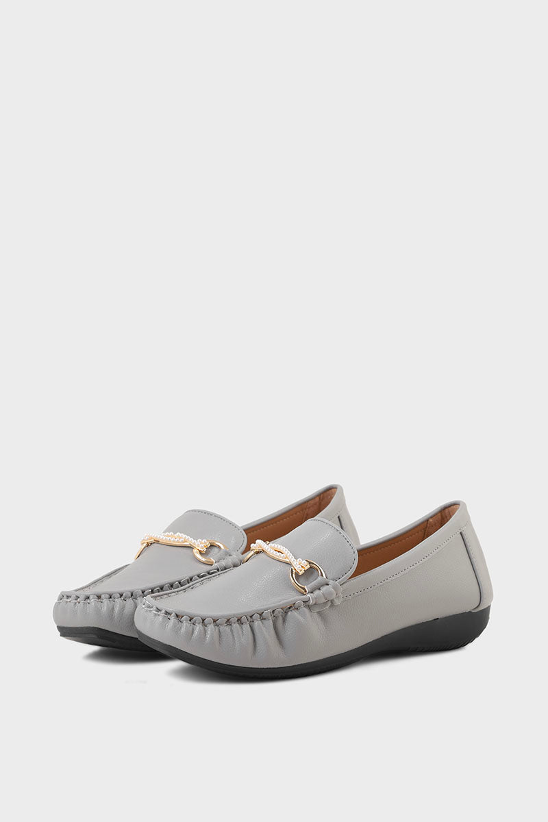 Casual Moccasin I41455-Grey
