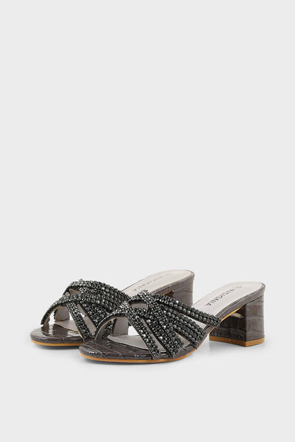 Party Wear Slip On I29187-Grey