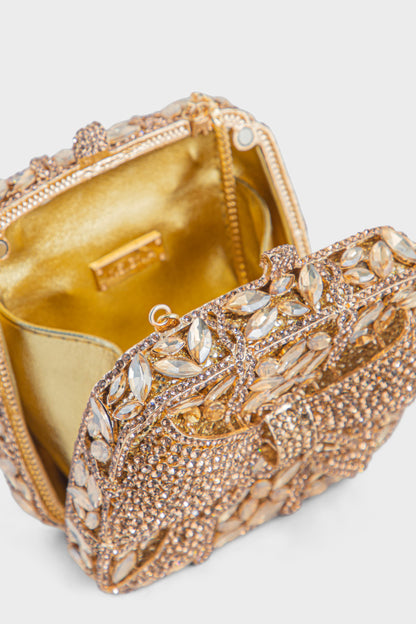 Party Wear Clutch BK4061-Gold