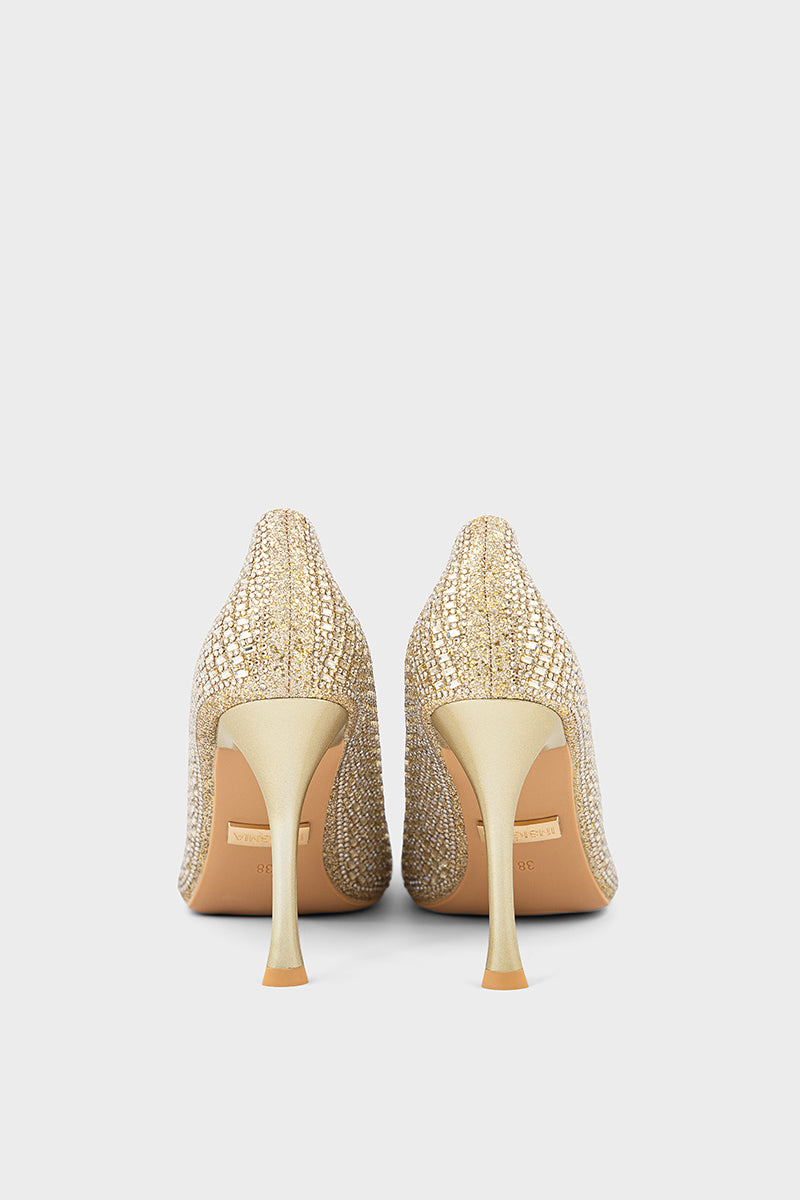 Pary Wear Court Shoes IP5050-Gold