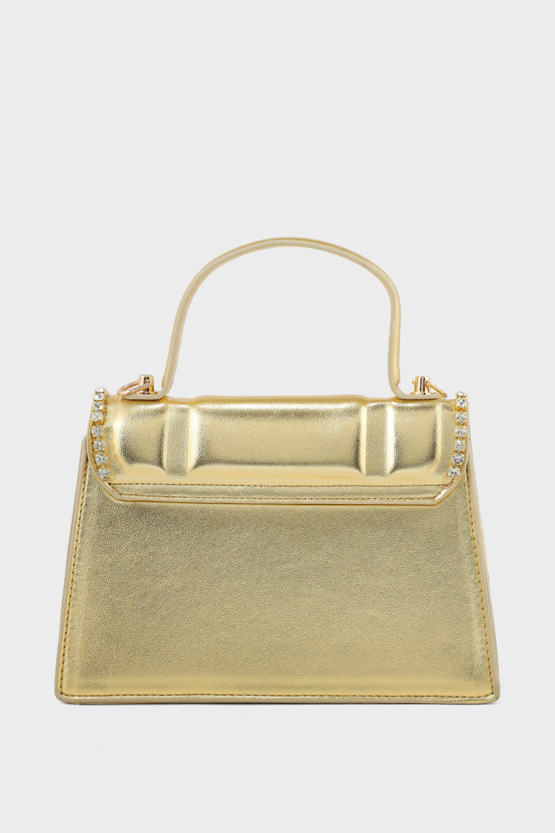 Top handle Hand Bags B15193-Golden
