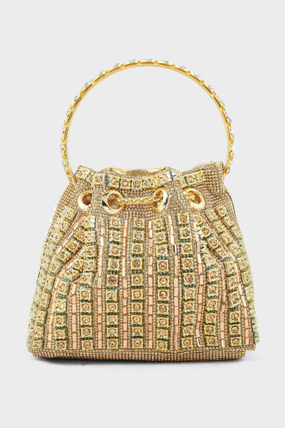 Party Wear Clutch BK4051-Rose Gold
