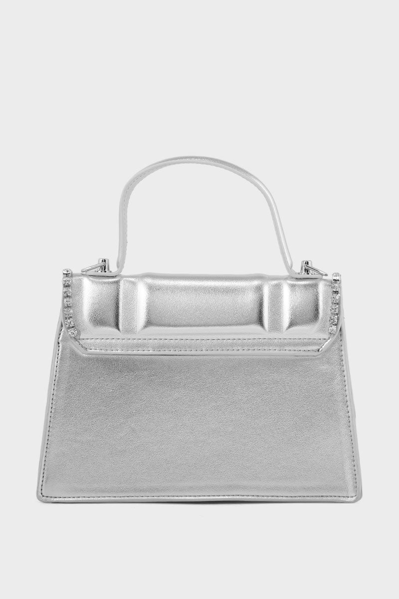 Top handle Hand Bags B15193-Silver