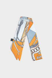 Premium Silk Bag Scarf BF0003-Orange