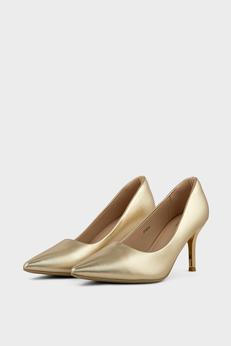 Party Wear Court Shoes IP5014-Gold