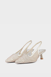 Party Wear Sling Back IP4014-Golden