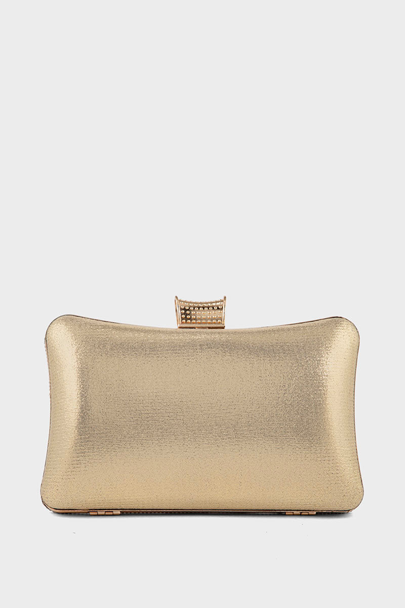 Party Wear Clutch BK4117-Golden
