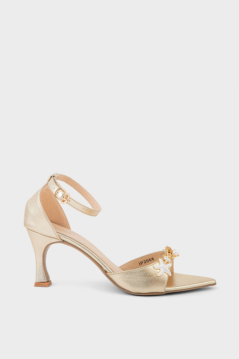 Party Wear Sandal IP2068-Gold