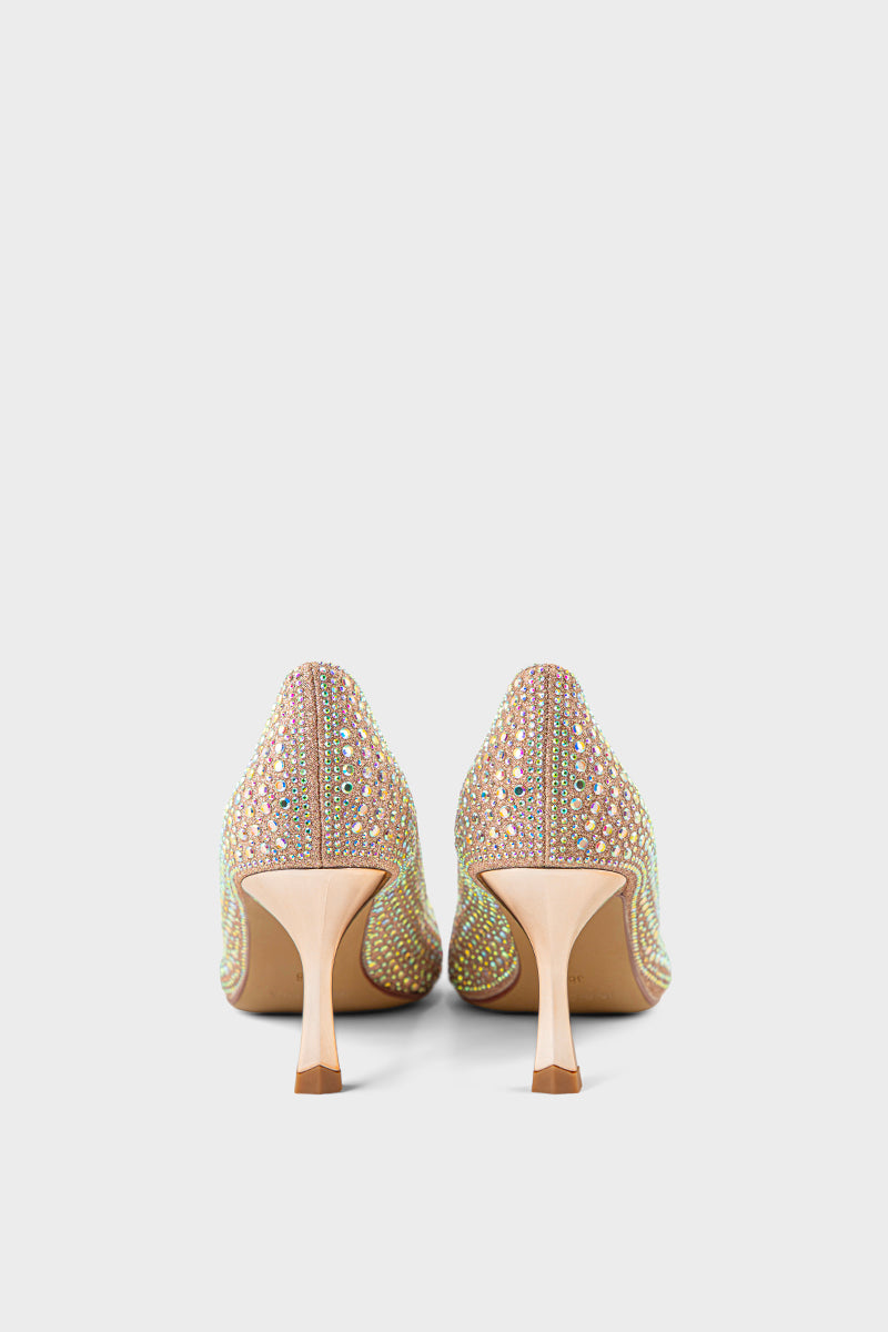 Party Wear Court Shoes IP5045-Champagne