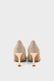 Party Wear Court Shoes IP5045-Champagne