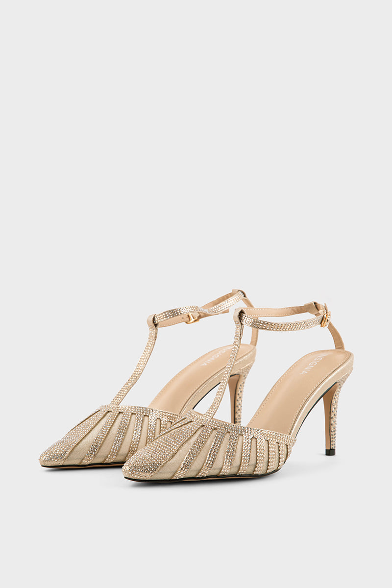 Party Wear Sling Back IP4026-Gold