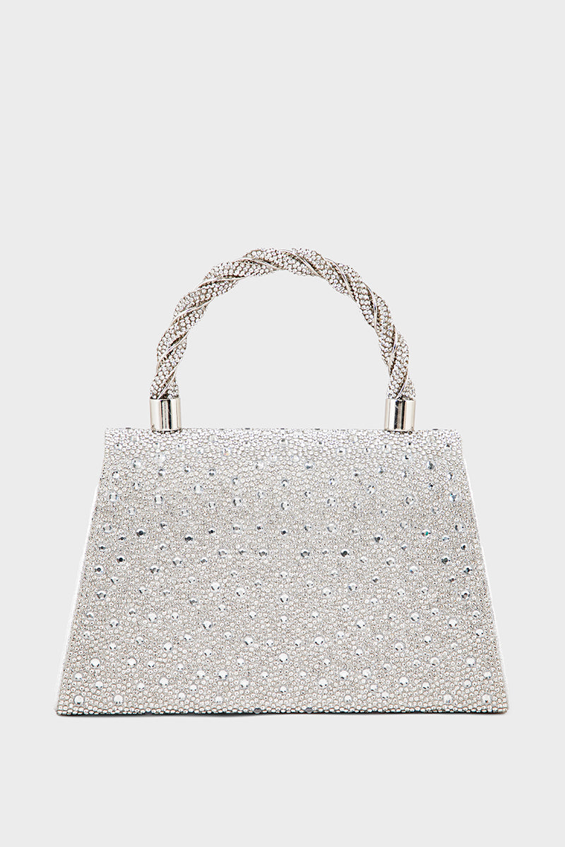 Party Wear Clutch BH0123-White