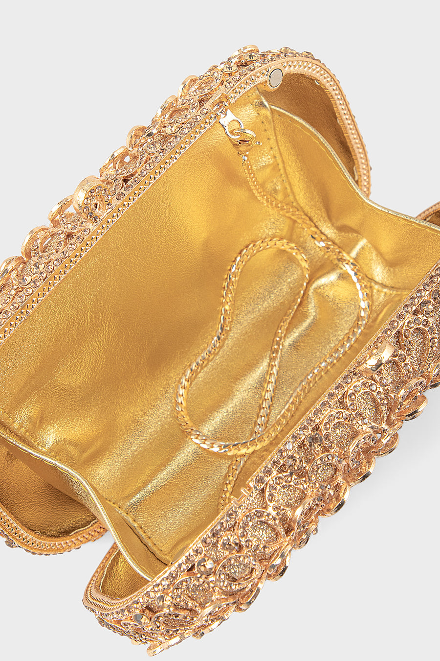 Party Wear Clutch BK4139-Golden
