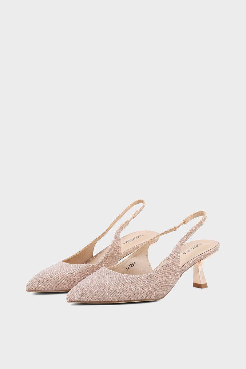 Party Wear Sling Back I47294-Rose Gold