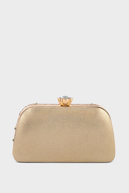 Party Wear Clutch BK4118-Golden