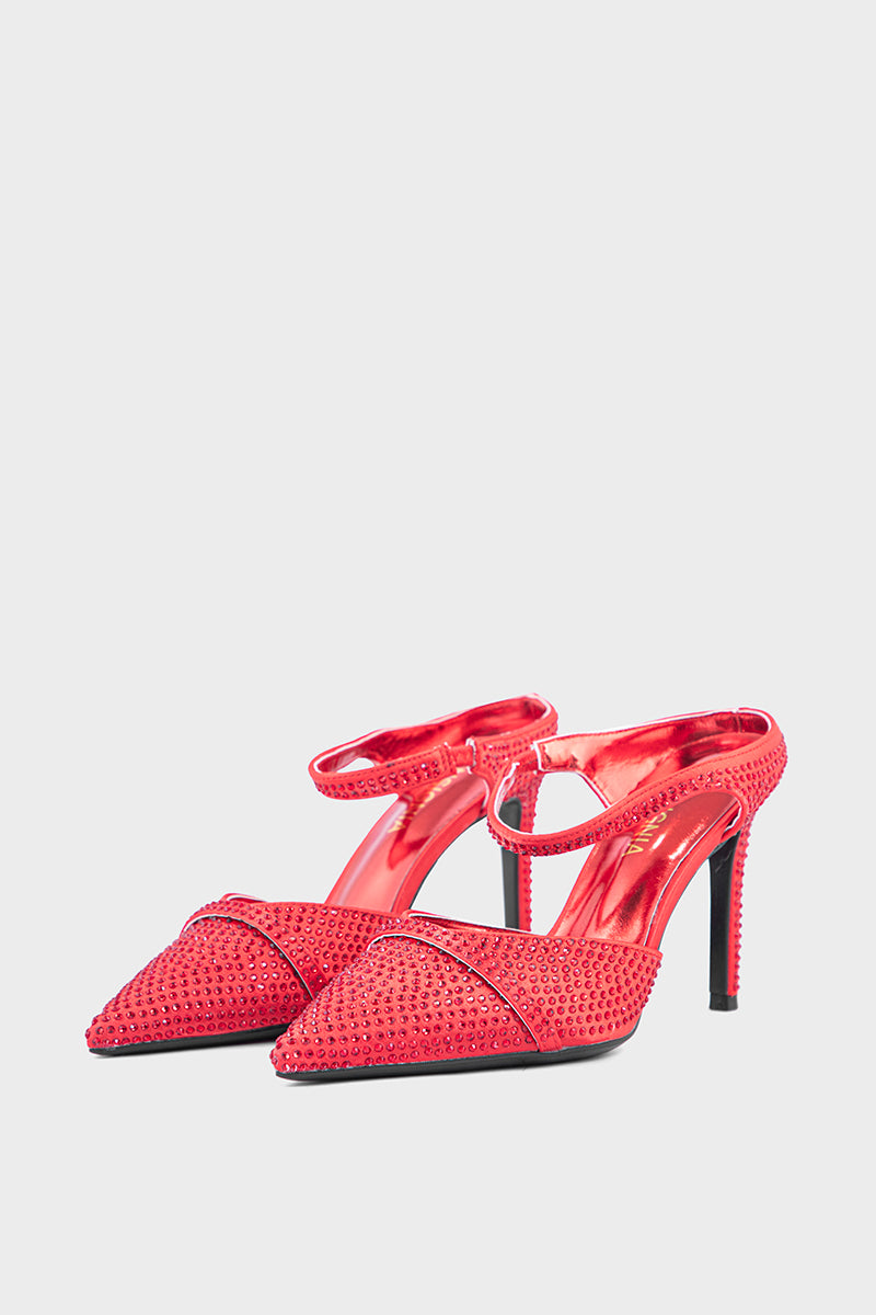 Party Wear Mule IP8506-Red