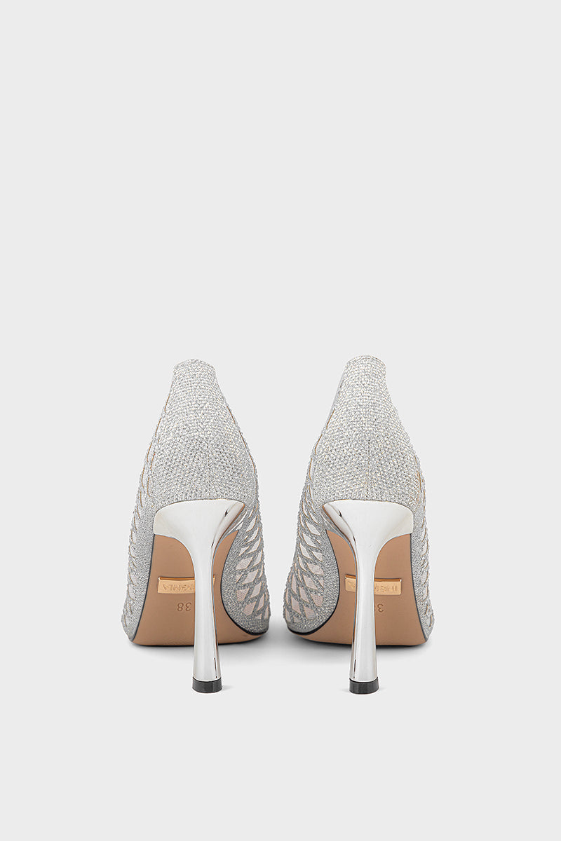Pary Wear Court Shoes IP5048-Silver