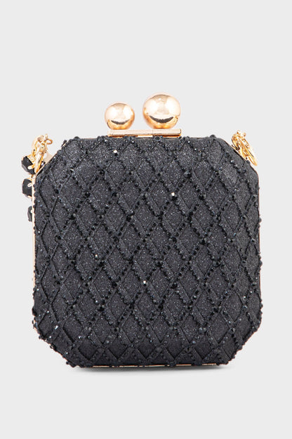 Party Wear Clutch BK4045-Black