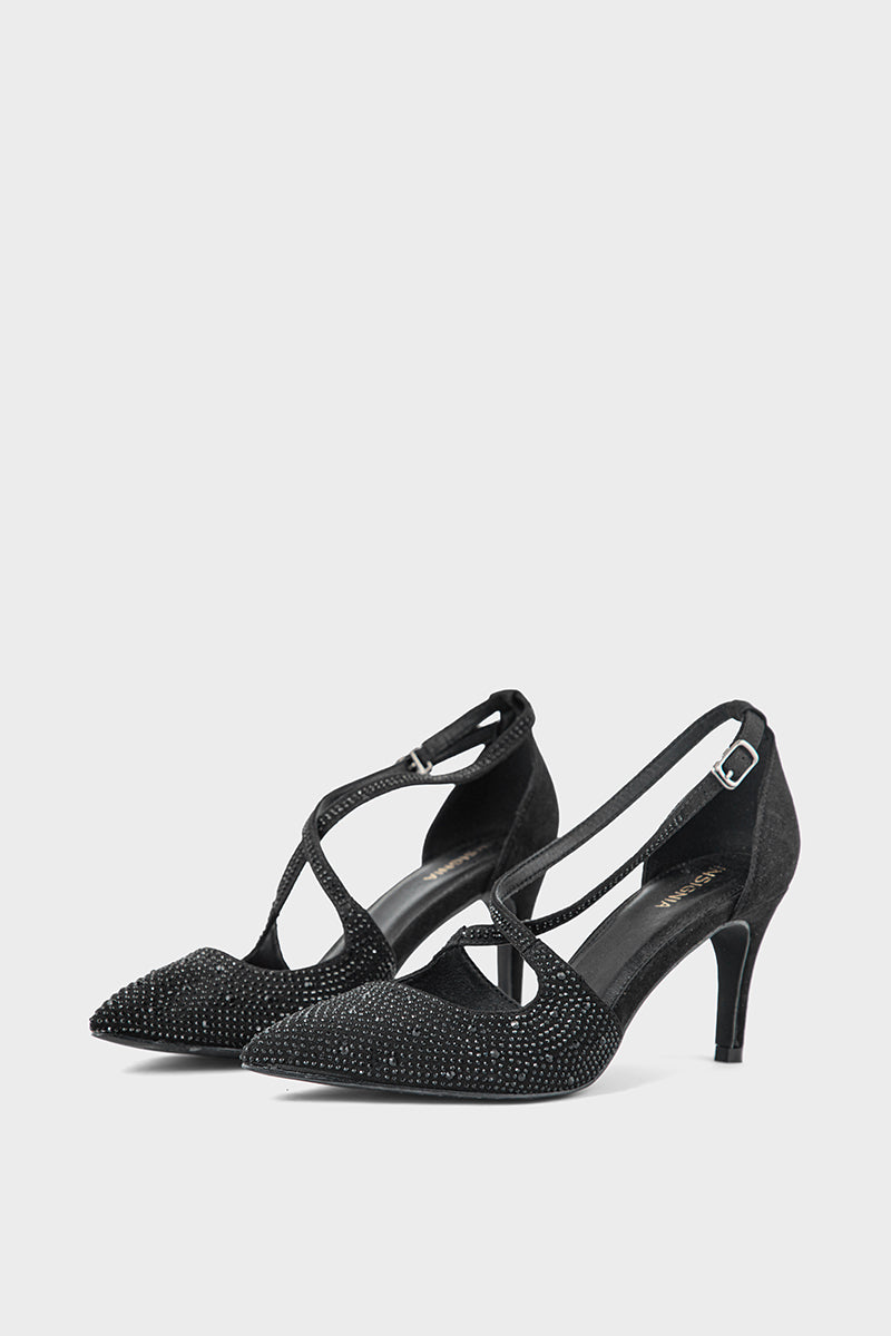Party Wear Court Shoes IP5023-Black