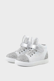 Girls Casual Sneakers Q10013-Silver