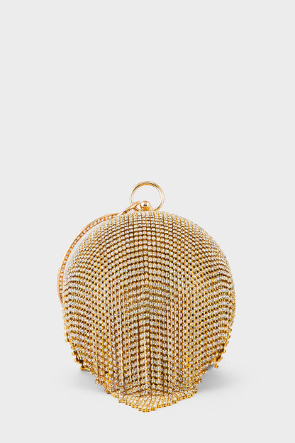 Party Wear Clutch BK4098-Golden