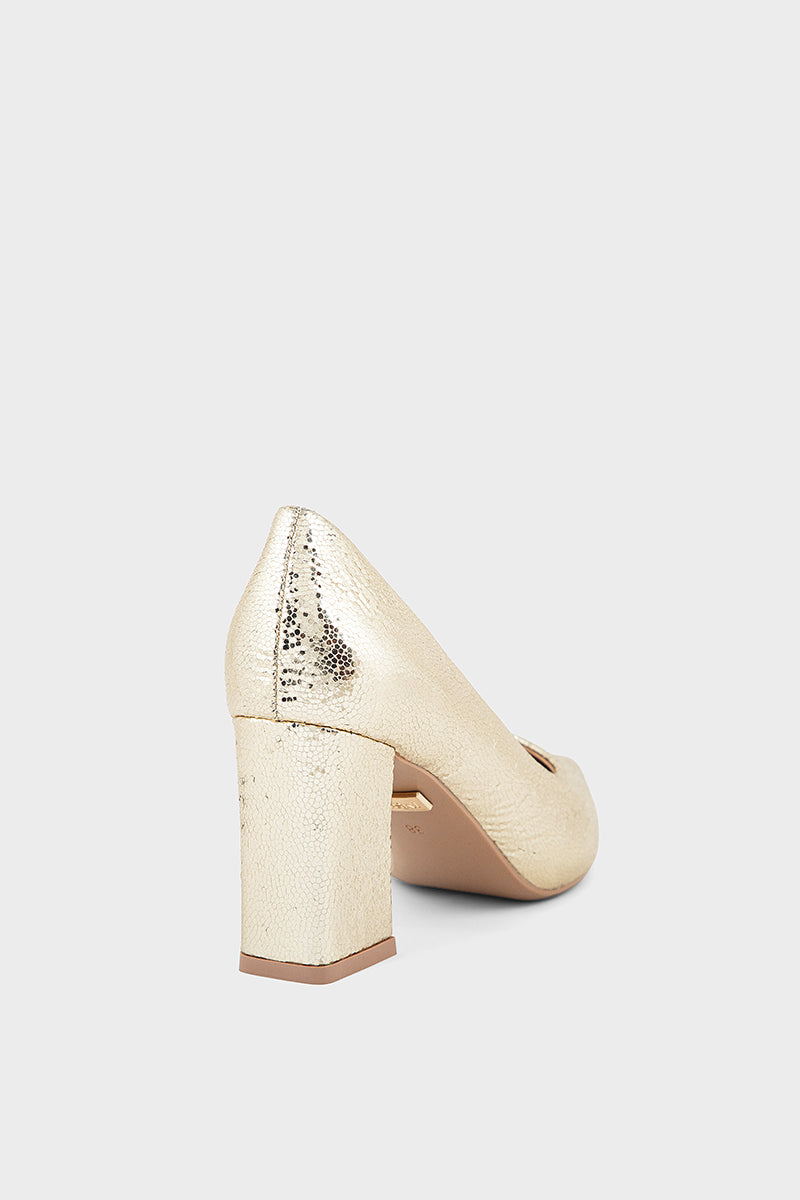 Pary Wear Court Shoes IP5052-Gold