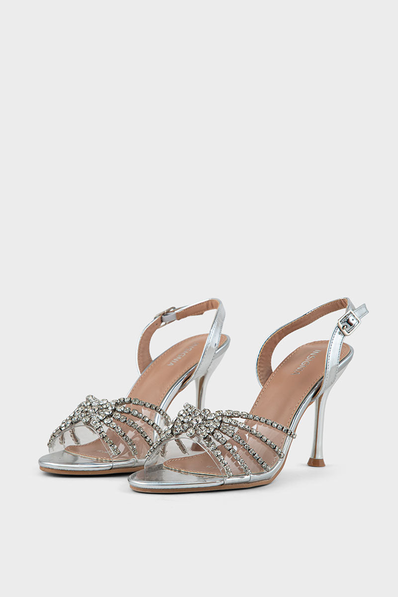 Party Wear Sandal IP2057-Silver