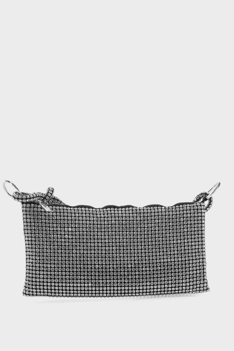 Hobo Hand Bags B10532-Silver