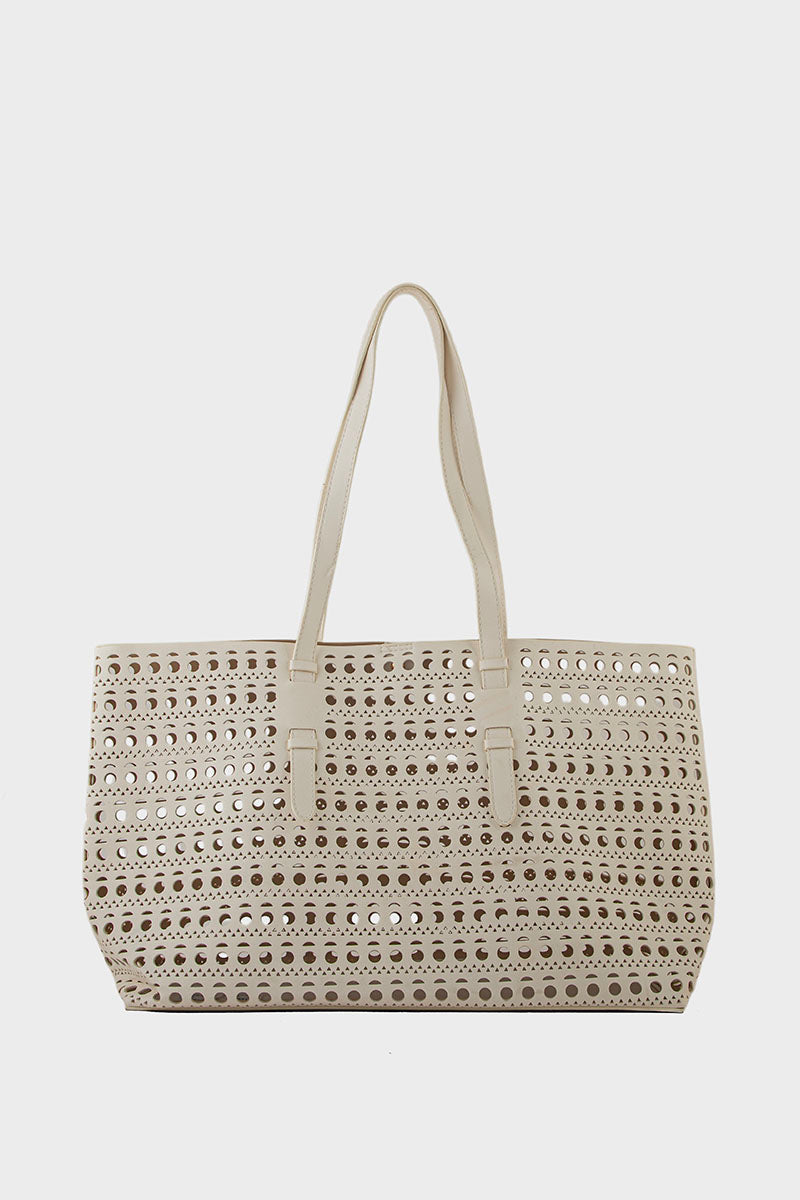 Tote Hand Bags BS2216-Ivory